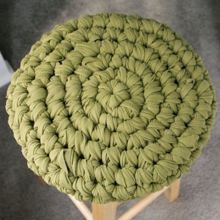 knitting with fabric yarn
